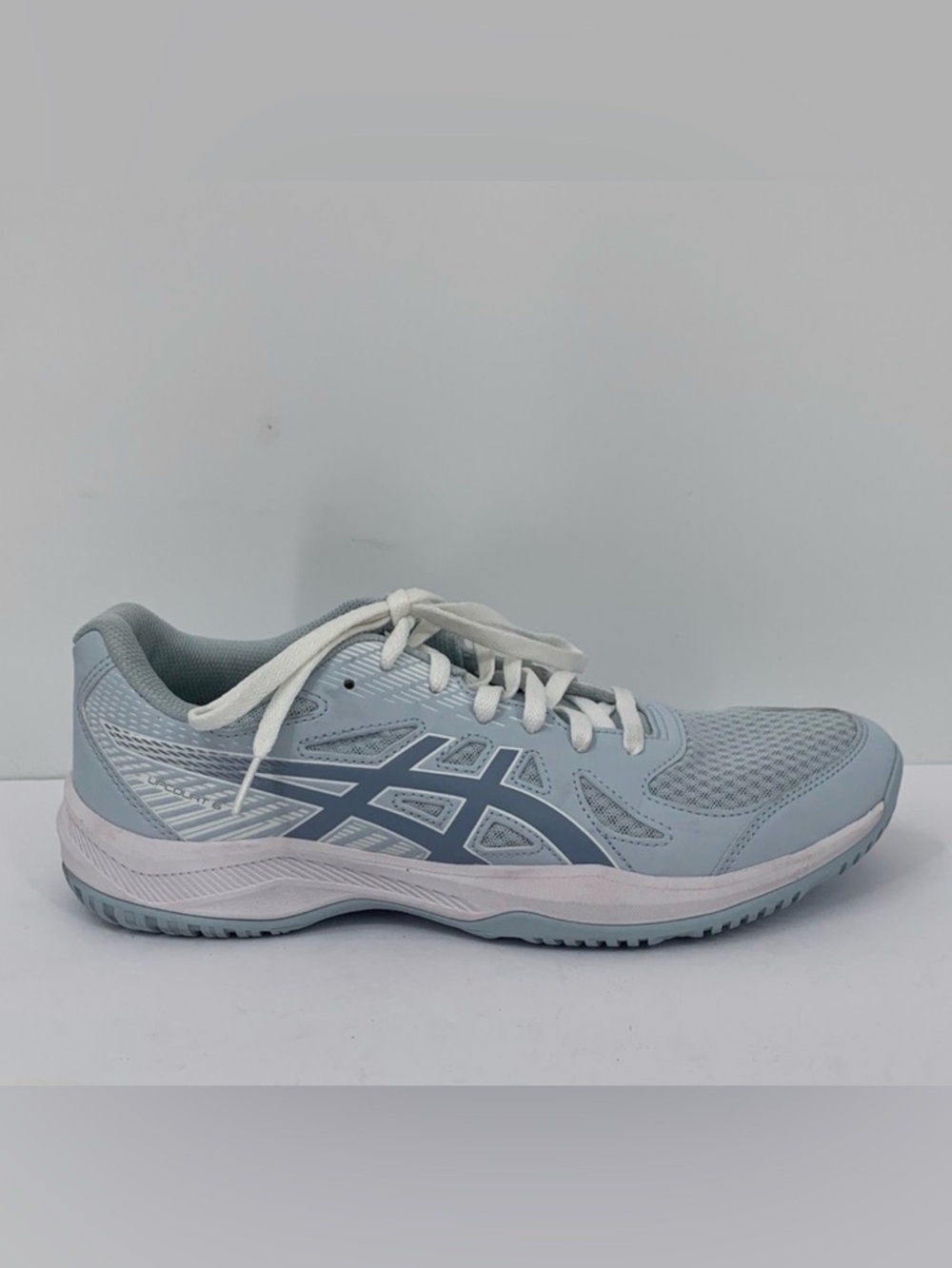 ASICS Upcourt 6 sneakers shoe gray blue lightweight mesh women 11